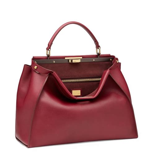 fendi peekaboo bag bordeaux|Fendi peekaboo.